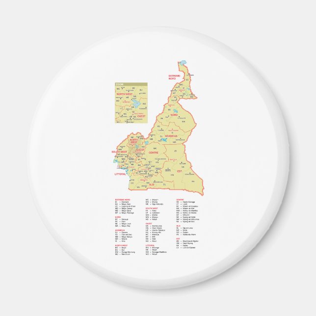 Kamerun Magnet (Vorne)