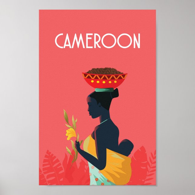 Kamerun Reiseplakat Afrika Poster (Vorne)