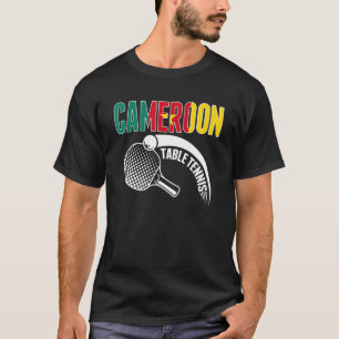 Kamerun Tischtennis unterstützt kamerunisches Ping T-Shirt