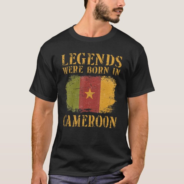Kamerun - Vintage Flagge Kamerun T-Shirt (Vorderseite)