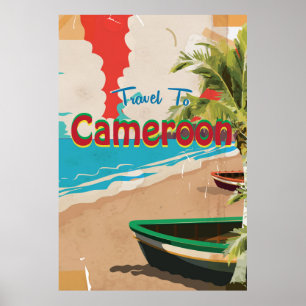 Kamerun Vintage-Reiseposter Poster