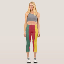 Kamerunaflagge Capri Leggings