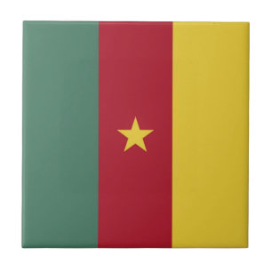Kamerunaflagge Fliese