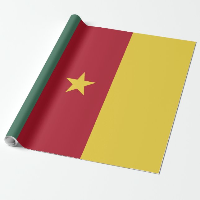 Kamerunaflagge Geschenkpapier (Ungerollt)