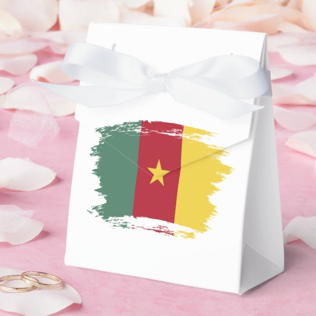 Kamerunaflagge Geschenkschachtel (Hochzeit)