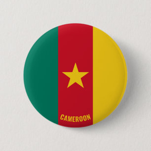 Kamerunaflagge Niedlich Patriotisch Button