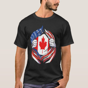Kameruner Flagge Amerikas Stolz auf meine kameruni T-Shirt
