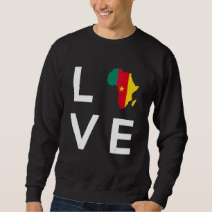 Kameruner Flaggenstaat Liebe Afrika Kontinentale S Sweatshirt