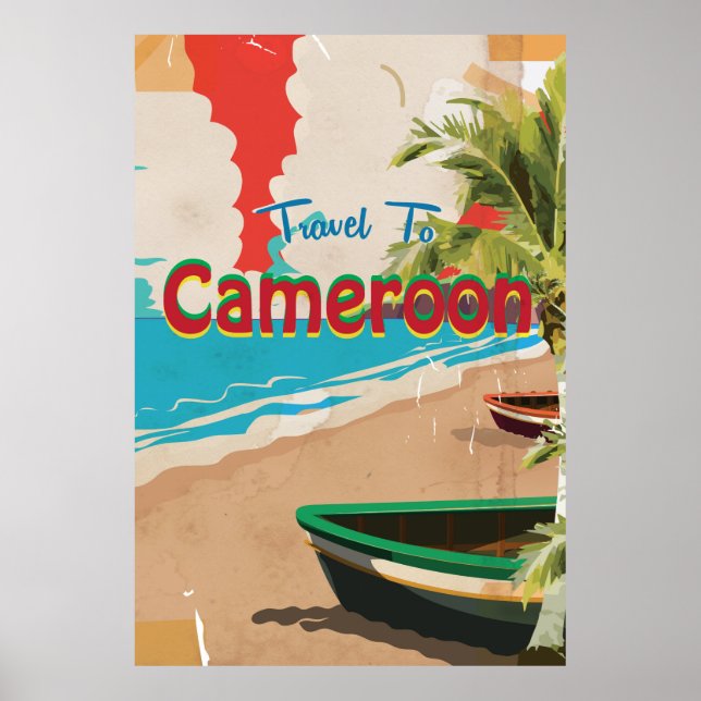 Kameruner Reiseplakat Poster (Vorne)