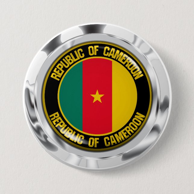 Kameruner RundEmblem Button (Vorderseite)