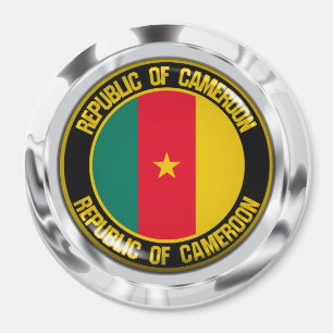 Kameruner RundEmblem Magnet