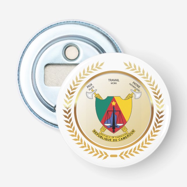 Kameruner Wappen Flaschenöffner (Vorderseite)
