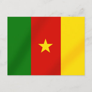 Kamerunische Flagge der Kameruner Geschenke Postkarte