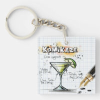 Kamikaze Acrylic Schlüsselanhänger
