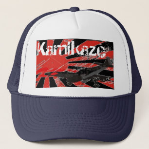 Kamikaze-Bomber-japanischer aufgehende Sonne-Hut - Truckerkappe