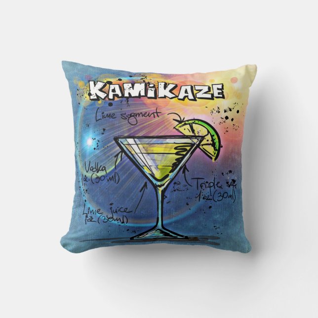 Kamikaze-Cocktail (#3 von 12 Sets mit Rezept für G Kissen (Vorderseite)