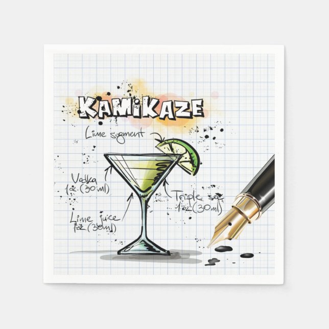 Kamikaze Serviette (Vorderseite)