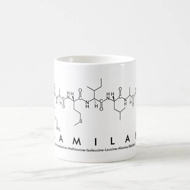 Kamilah nom de peptide mug (Centre)