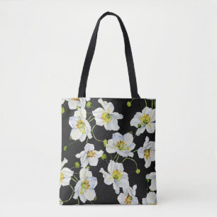 Kamille Blumen: Wasserfarben-Illustrationsmuster Tasche