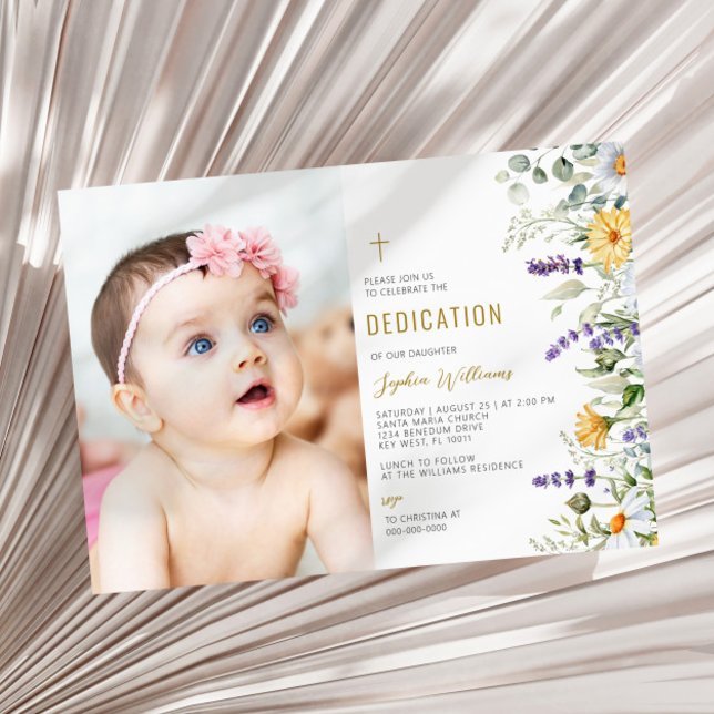 Kamille und Eukalyptus-Foto Einladung (Von Creator hochgeladen)