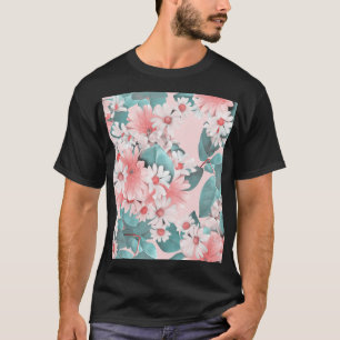 Kamille-Wasserfarbe: Nahtloses florales Design T-Shirt
