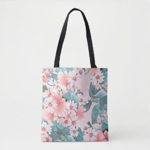 Kamille-Wasserfarbe: Nahtloses florales Design Tasche