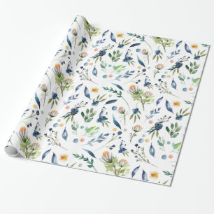 Kamillen-Blumen, mit Blumen, Blatt, Blätter, Geschenkpapier