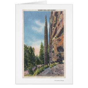 Kamin-Felsen auf Cody Landstraße, Montana-Ansicht