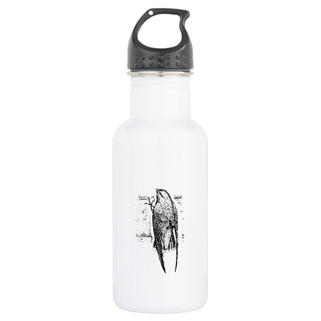 Kamin-schnelle Vogel-Kunst Trinkflasche (Vorderseite)