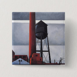 Kamin- und Wasserturm (von Charles Demuth) Button