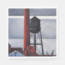 Kamin- und Wasserturm (von Charles Demuth) Serviette