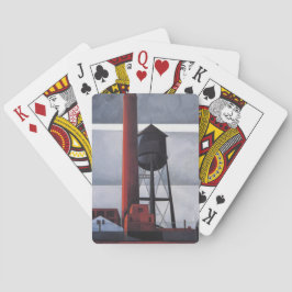 Kamin- und Wasserturm (von Charles Demuth) Spielkarten