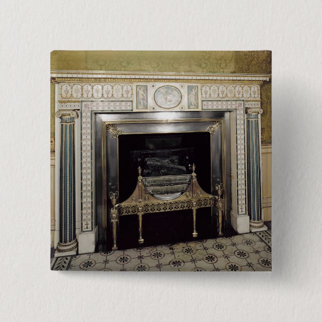 Kamin von Syon Haus, Middlesex, c.1760 Button (Vorderseite)