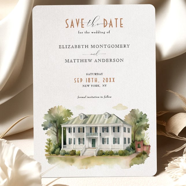 Kaminski House Save the Date Card Einladung (Von Creator hochgeladen)