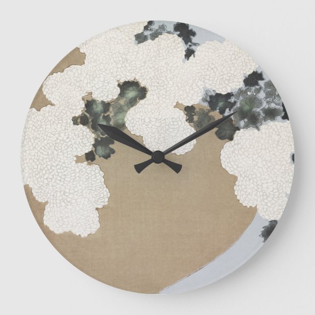 Kamisaka Sekka japan traditionelle Malkunst Vint Große Wanduhr (Vorderseite)