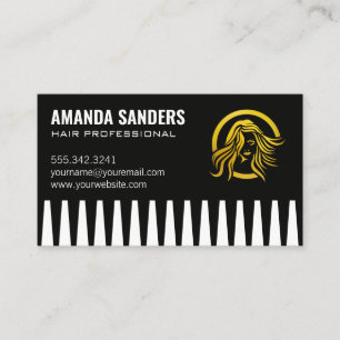 Kamm   Frauenhair-Logo   STYLIST Visitenkarte
