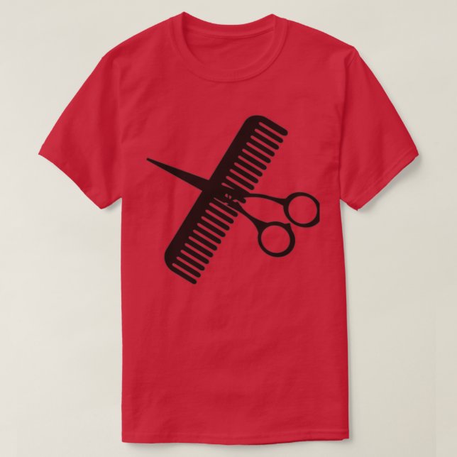 Kamm und Schere T-Shirt (Design vorne)