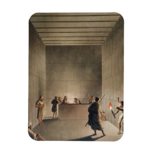 Kammer und Sarkophag in der großen Pyramide von G Magnet