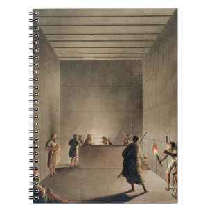 Kammer und Sarkophag in der großen Pyramide von Gi Notizblock