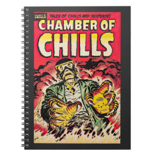 Kammern des Schauderns Vintage-Comic-Thrills Notizblock
