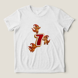 Kammli Dino Geburtstagsshirt – 7 Jahre Tri-Blend Shirt