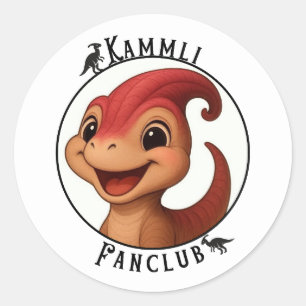 Kammli Fanclub – Autocollant de dinosaure mignon