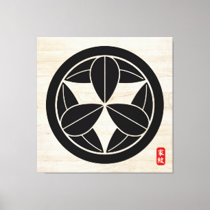 KAMON (Familienwappen) SATO Canvas Print Leinwanddruck