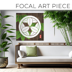 KAMON (Familienwappen) SATO Canvas Print Leinwanddruck