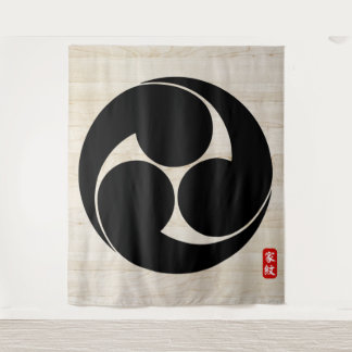KAMON (Familienwappen) Yamamoto Canvas Print Wandteppich