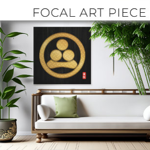 Kamon WATANABE Familienwappen Leinwand