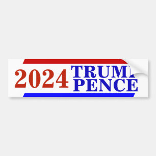 Kampagne 2024 TRUMP PENCE Präsidentschaftswahl Autoaufkleber