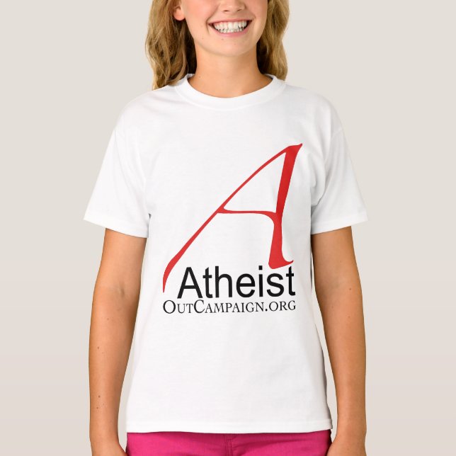 Kampagne Atheist Out T-Shirt (Vorderseite)
