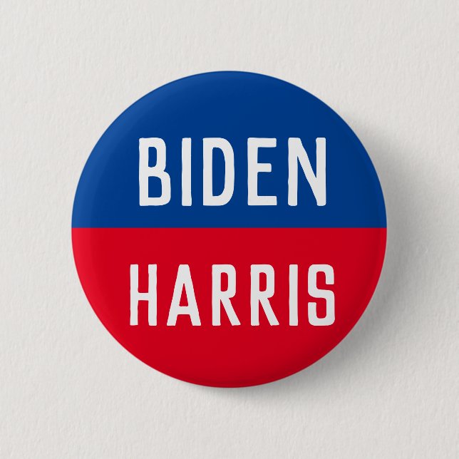 Kampagne "Blue and Red Biden Harris" Button (Vorderseite)