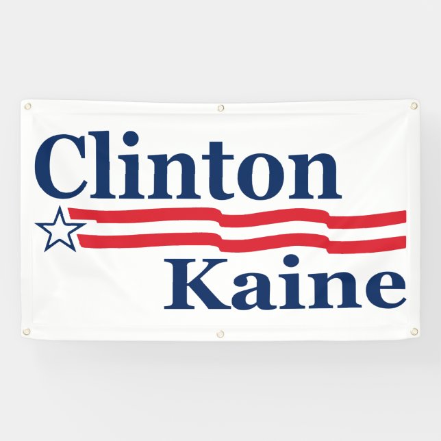 Kampagne Clintons Kaine Banner (Horizontal)